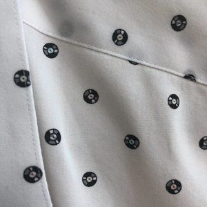 Bar III tiny vinyl record shirt